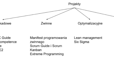 Cztery główne rodzaje projektów